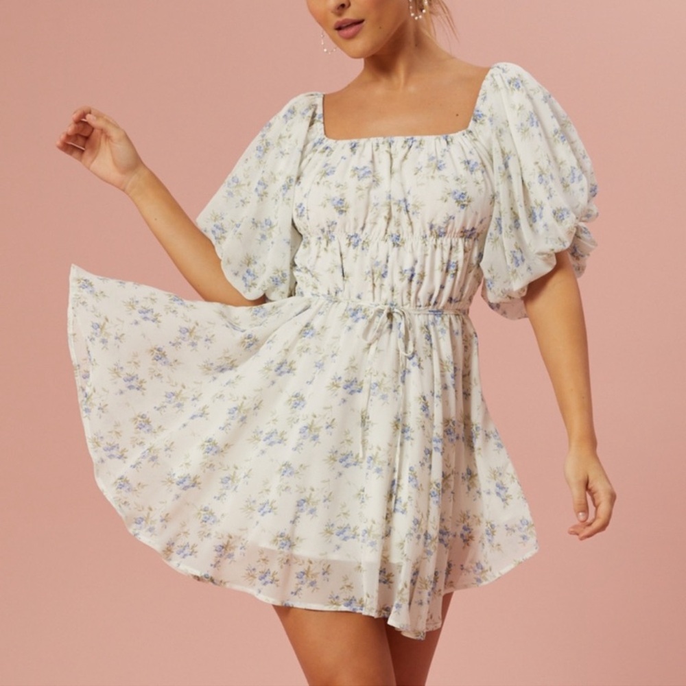 Altar’d State Amabella Floral Puff Dress